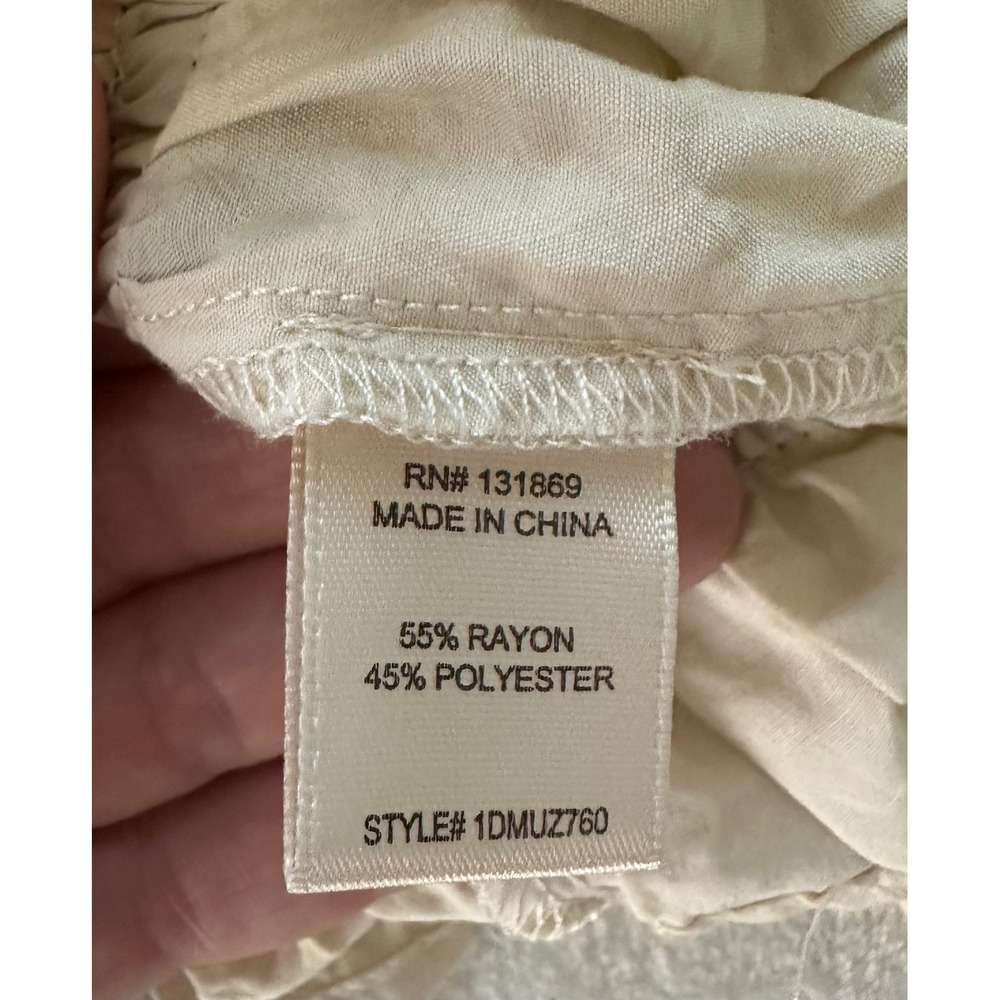 Thirty Thirty Milkmaid Crop Top S Cream Coquette Balletcore Renaissance Regency - Picture 8 of 9